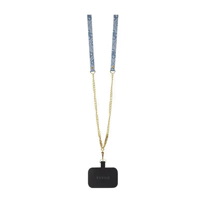 Guess Crossbody 4G Metal Logo - „iPhone 14 Pro Max“ dėklas (mėlynas)