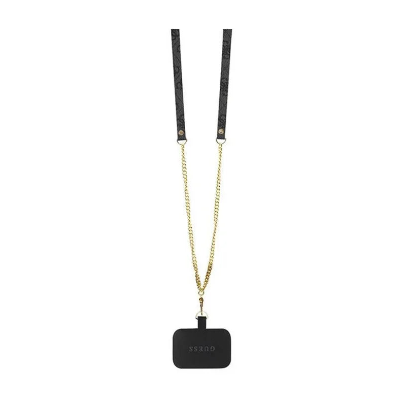 Guess Crossbody 4G Metal Logo - iPhone 15 dėklas (juodas)