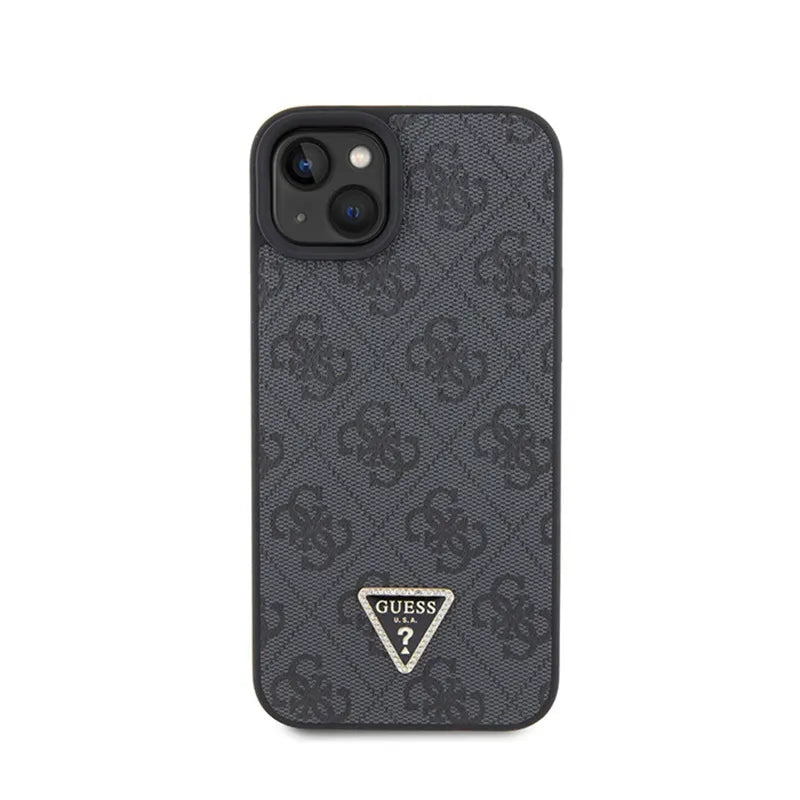 Guess Crossbody 4G Metal Logo - iPhone 15 dėklas (juodas)