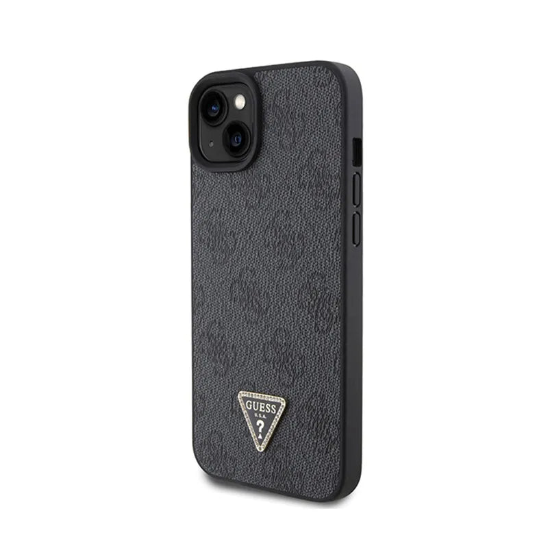 Guess Crossbody 4G Metal Logo - iPhone 15 dėklas (juodas)