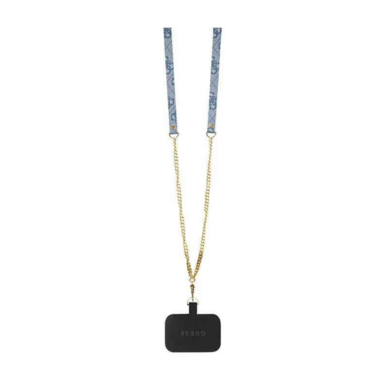 Guess Crossbody 4G Metal Logo - iPhone 15 Pro dėklas (mėlynas)