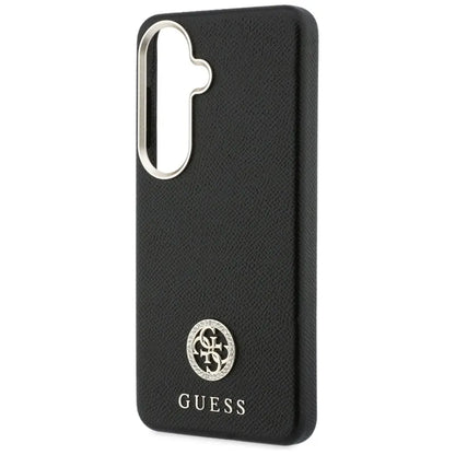 Guess deimantas apvalus logotipas MagSafe dėklas Samsung Galaxy S26 (juodas)