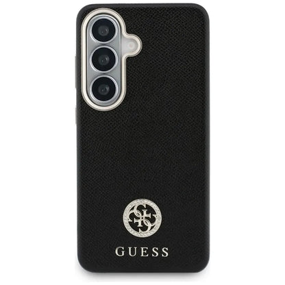 Guess deimantas apvalus logotipas MagSafe dėklas Samsung Galaxy S26 (juodas)