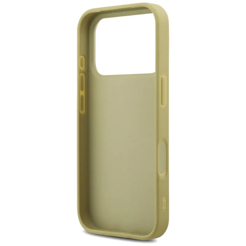 Guess Dėklas "Fixed Glitter Big 4G" iPhone 17 Pro (auksinis)