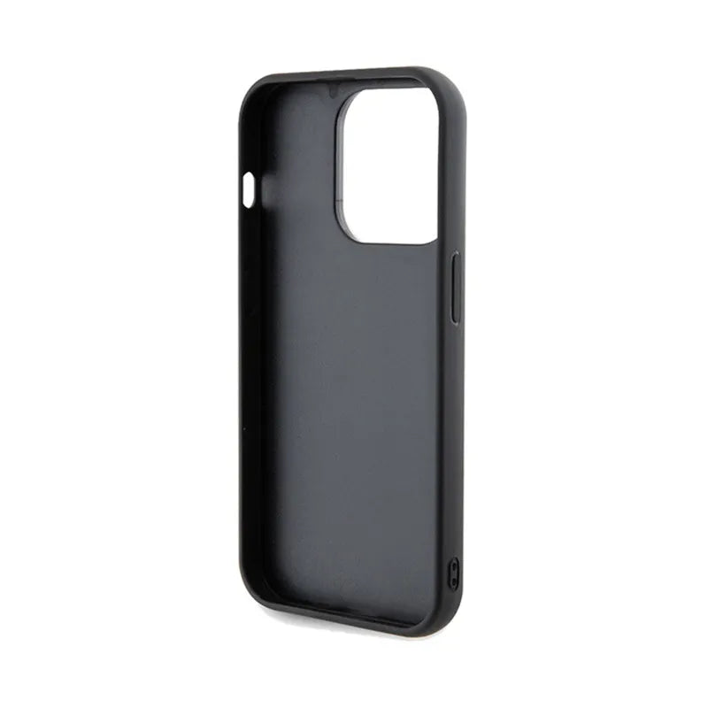 Guess Disco Metal Script - Dėklas iPhone 14 Pro Max (juodas)