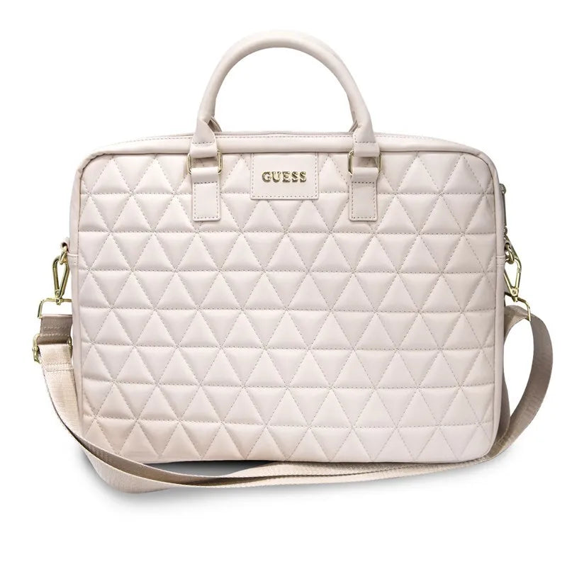 Guess Dygsniuotas kompiuterio krepšys 15" (Rožinis)