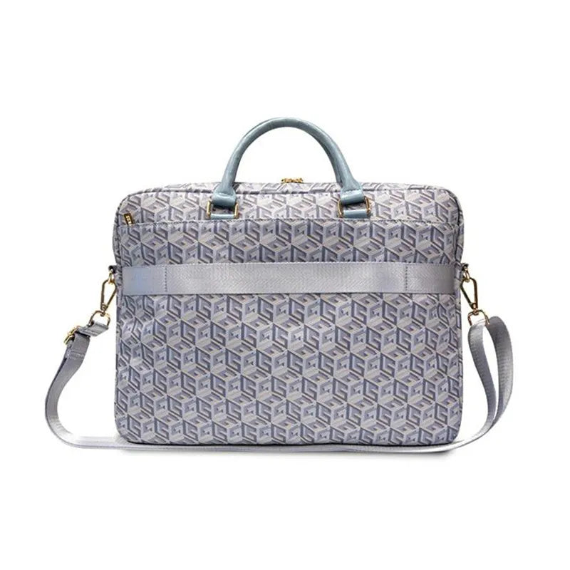 Guess GCube Stripes - 16" / 15" nešiojamojo kompiuterio krepšys (mėlynas)