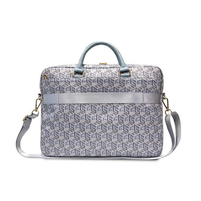 Guess GCube Stripes - 16" / 15" nešiojamojo kompiuterio krepšys (mėlynas)