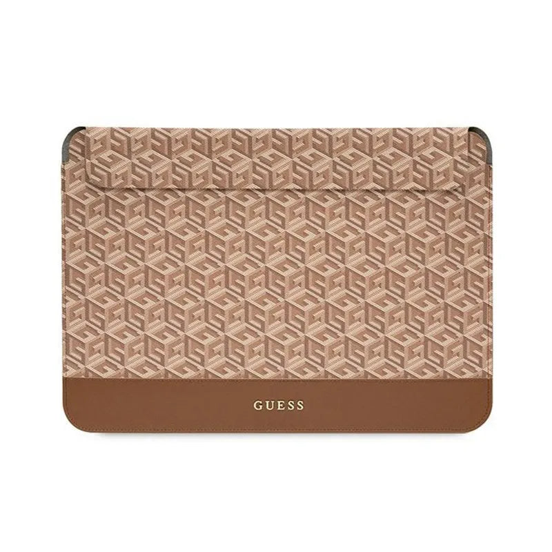 Guess GCube Stripes kompiuterio dėklas – 16 colių nešiojamojo kompiuterio dėklas (rudas)