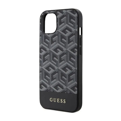 Guess GCube Stripes MagSafe – dėklas iPhone 14 Plus (juodas)