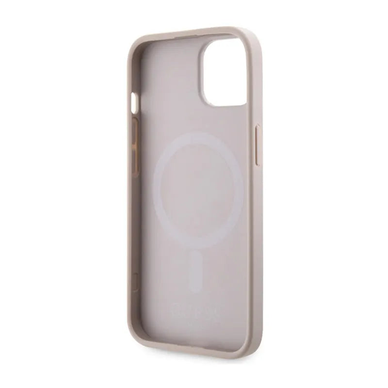 Guess GCube Stripes MagSafe – iPhone 14 Plus dėklas (rožinis)