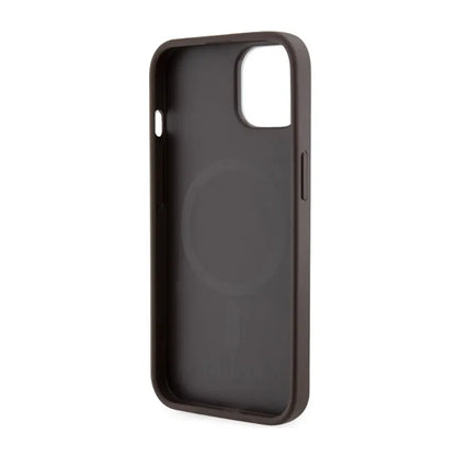 Guess GCube Stripes MagSafe – „iPhone 14 Plus“ dėklas (rudas)