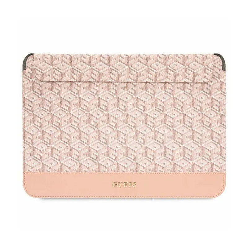 Guess GCube Stripes nešiojamojo kompiuterio dėklas - 14" nešiojamojo kompiuterio dėklas (rožinis)