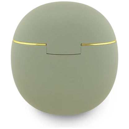 Guess Gold Line Triangle – TWS „Bluetooth“ ausinės + įkrovimo dėklas (chaki spalvos)