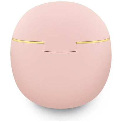 Guess Gold Line Triangle – TWS „Bluetooth“ ausinės + įkrovimo dėklas (rožinės spalvos)