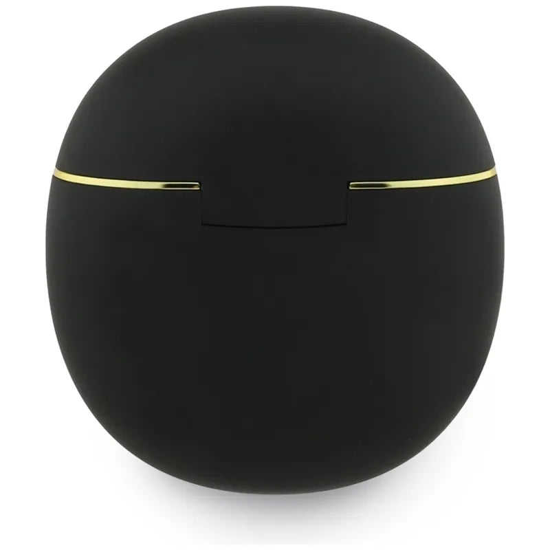 Guess Gold Line Triangle – TWS „Bluetooth“ ausinės su įkrovimo dėklu (juodos spalvos)