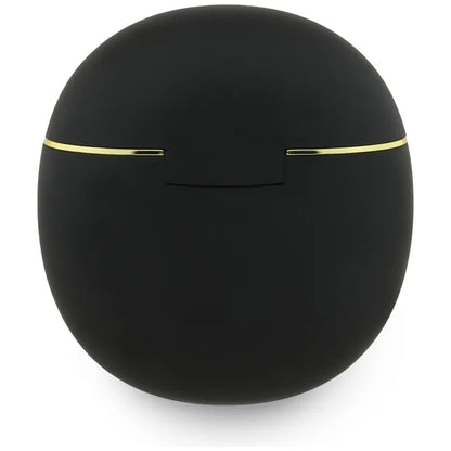 Guess Gold Line Triangle – TWS „Bluetooth“ ausinės su įkrovimo dėklu (juodos spalvos)
