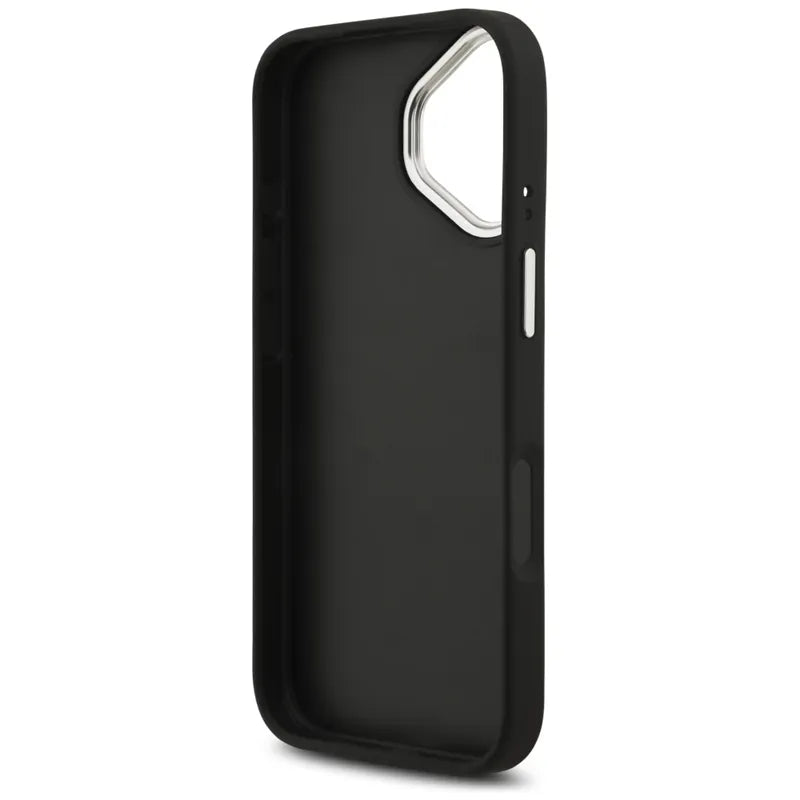 Guess Grained Big 4G Classic Logo dėklas iPhone 17 (juodas)
