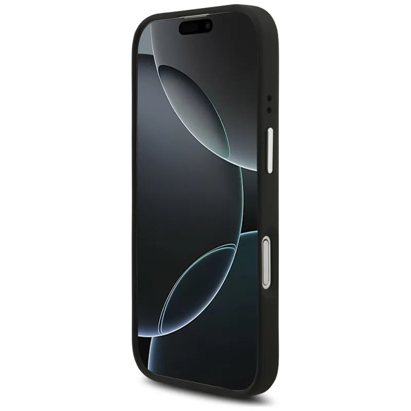 Guess Grained Big 4G Classic Logo dėklas iPhone 17 (juodas)
