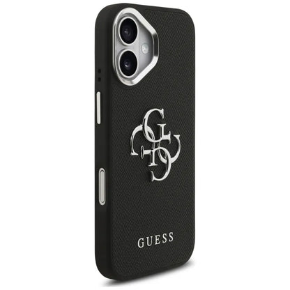 Guess Grained Big 4G Classic Logo dėklas iPhone 17 (juodas)
