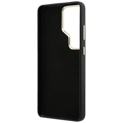 Guess Grained Big 4G Metal Logo dėklas - Samsung Galaxy S26 Ultra (Juodas)