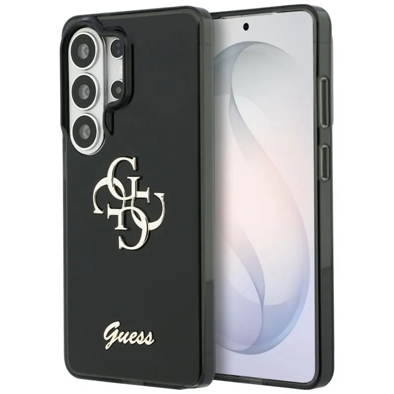 Guess IML Big Metal 4G Script dėklas - Samsung Galaxy S26 Ultra (juodas)