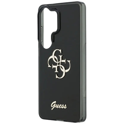 Guess IML Big Metal 4G Script dėklas - Samsung Galaxy S26 Ultra (juodas)