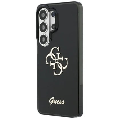 Guess IML Big Metal 4G Script dėklas - Samsung Galaxy S26 Ultra (juodas)