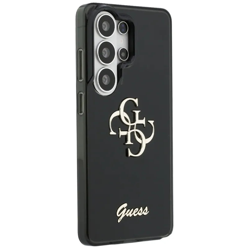 Guess IML Big Metal 4G Script dėklas - Samsung Galaxy S26 Ultra (juodas)