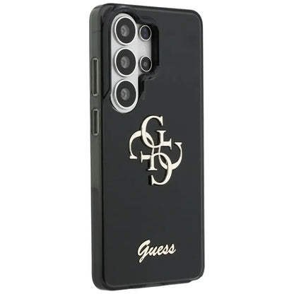 Guess IML Big Metal 4G Script dėklas - Samsung Galaxy S26 Ultra (juodas)