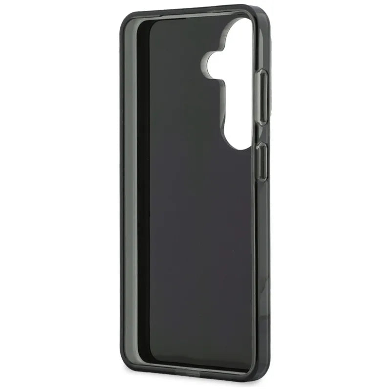 Guess IML Big Metal 4G Script – Samsung Galaxy S26 dėklas (juodas)