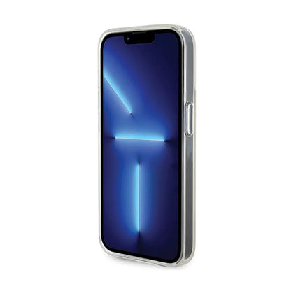 Guess IML Faceted Mirror Disco Iridescent – dėklas, skirtas iPhone 14 Pro Max (švytintis)