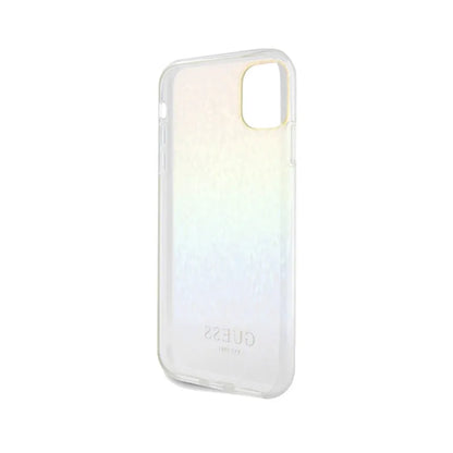 Guess IML Faceted Mirror Disco Vaivorykštinis – „iPhone 11“ dėklas (vaivorykštinis)