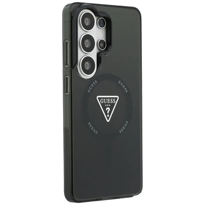 Guess IML Gradient Triangle MagSafe dėklas – Samsung Galaxy S26 Ultra (juodas)