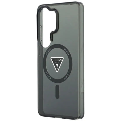 Guess IML Gradient Triangle MagSafe dėklas – Samsung Galaxy S26 Ultra (juodas)