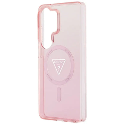 Guess IML Gradient Triangle MagSafe dėklas - Samsung Galaxy S26 Ultra (Rožinis)