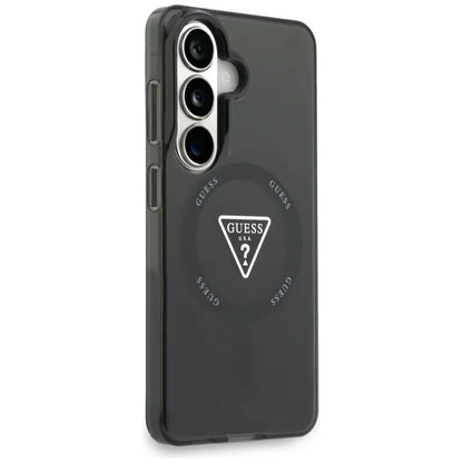 Guess IML Gradient Triangle MagSafe - Samsung Galaxy S26 dėklas (juodas)