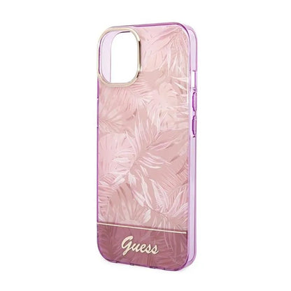 Guess Jungle dėklas – dėklas, skirtas „iPhone 14 Plus“ (rožinis)