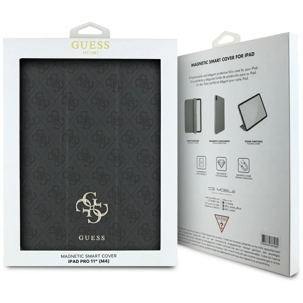 Guess Magnetic 4G Big Logo – dėklas iPad Pro 11" M4 (2024) (juodas)