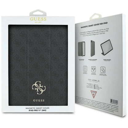 Guess Magnetic 4G Big Logo – dėklas iPad Pro 11" M4 (2024) (juodas)