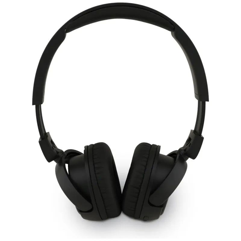 „Guess Metal Logo Script“ – belaidės virš ausų ausinės „Bluetooth V5.3“ (juodos)