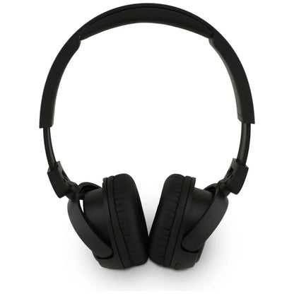 „Guess Metal Logo Script“ – belaidės virš ausų ausinės „Bluetooth V5.3“ (juodos)