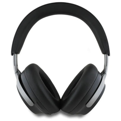 Guess Metal Script Logo – belaidės ant ausų dedamos „Bluetooth“ ausinės su ANC + ENC (juoda)