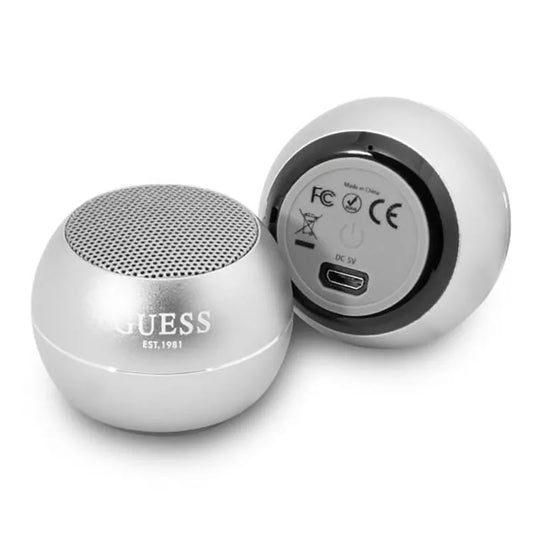 Guess Mini „Bluetooth“ garsiakalbis 3W 4H (sidabro spalvos)
