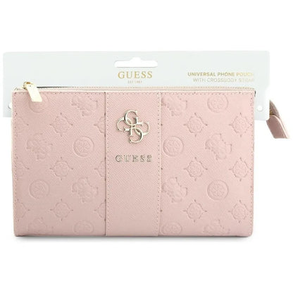 Guess Peony 4G Classic Logos Stripe – telefono rankinė (rožinė)