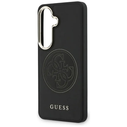 Guess Perforated Logo MagSafe dėklas - Samsung Galaxy S26 dėklas (juodas)