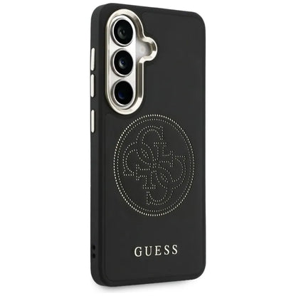 Guess Perforated Logo MagSafe dėklas - Samsung Galaxy S26 dėklas (juodas)