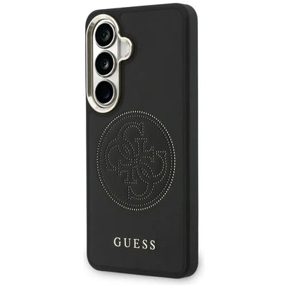 Guess Perforated Logo MagSafe dėklas - Samsung Galaxy S26 dėklas (juodas)
