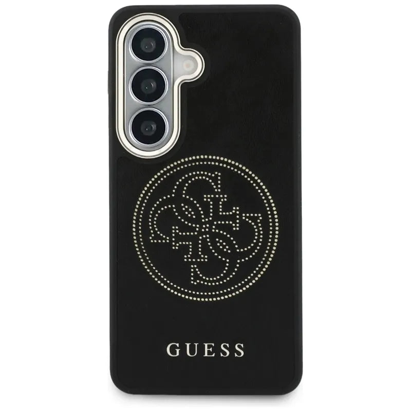 Guess Perforated Logo MagSafe dėklas - Samsung Galaxy S26 dėklas (juodas)