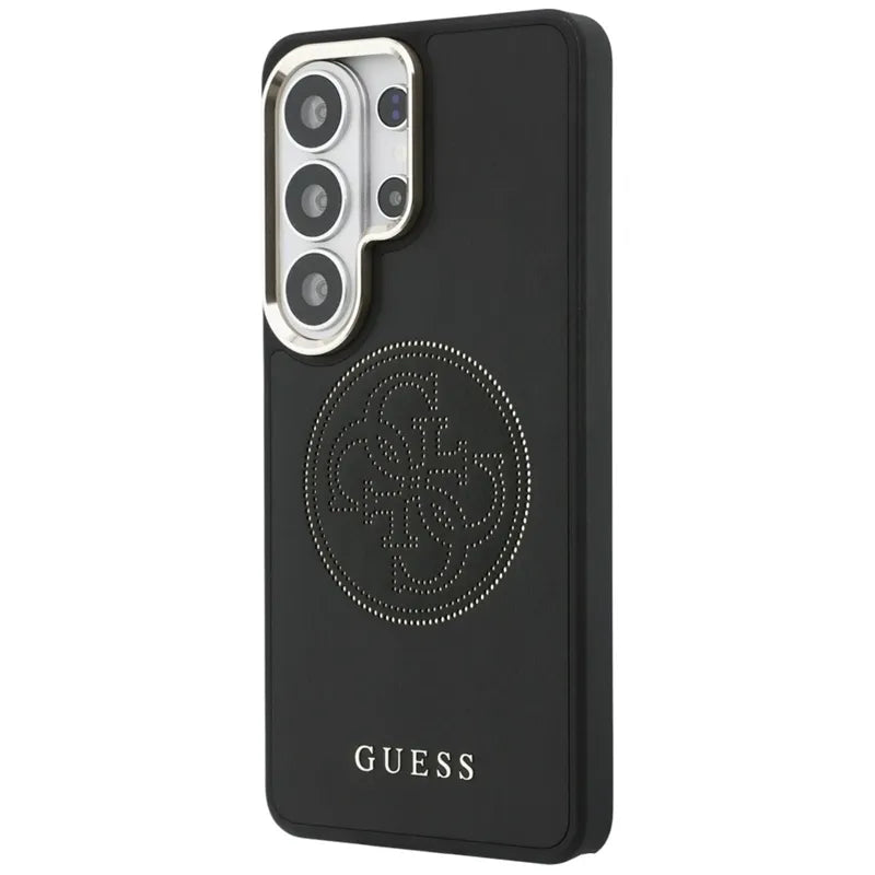 Guess Perforated Logo MagSafe dėklas - Samsung Galaxy S26 Ultra (Juodas)